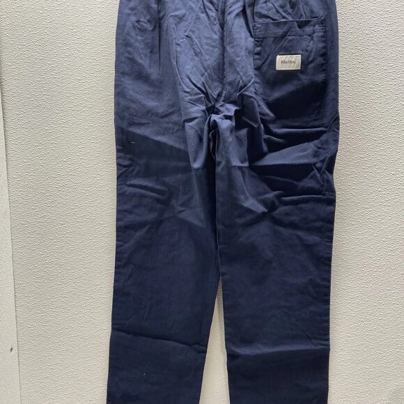 NEW RHYTHM Linen Jam Casual Pants • Navy Blue - Picture 6 of 9